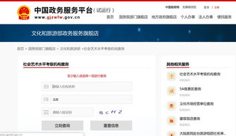 好消息 最權威的社會藝術水平考級考后查詢平臺 中國政務服務平臺 正式上線